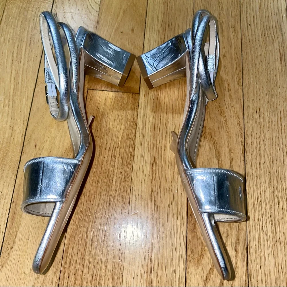 SANDRO Leather Sandals - Picture 7 of 11